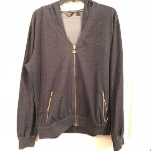 NWOT!! Adidas Gray hoodie. “Queen” crown emblem.